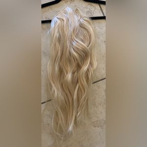 SHE Flip N Go 100% Remy Human Hair Halo Extension 16-18Inch #613 wore once